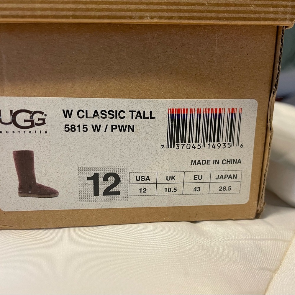 NEW Tall UGG boots Purple Sz 12 - Picture 6 of 9
